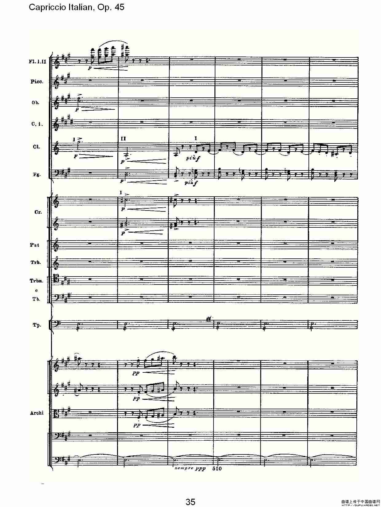 Capriccio Italian, Op. 45         意大利幻想曲,  Op. 45