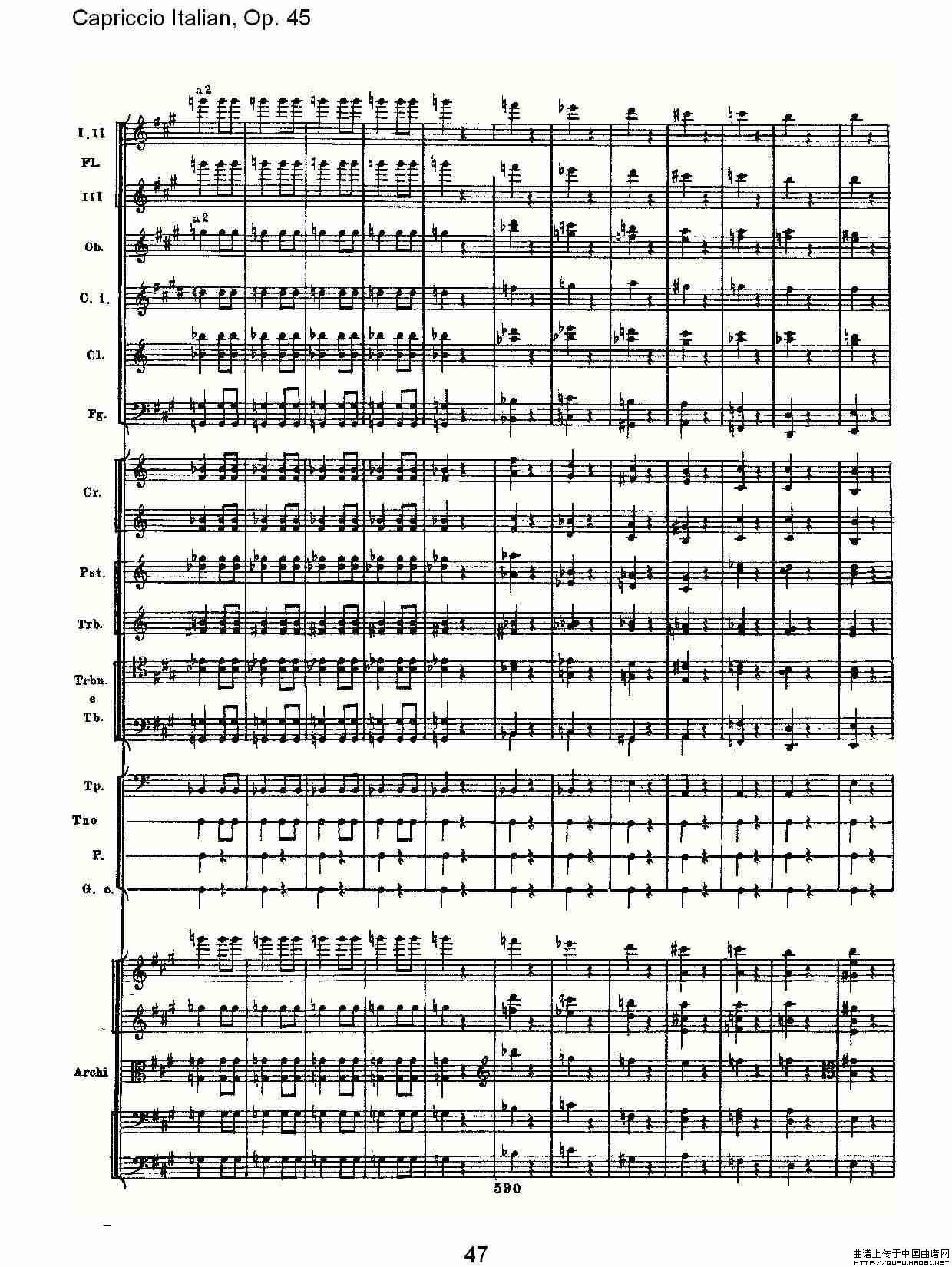 Capriccio Italian, Op. 45         意大利幻想曲,  Op. 45