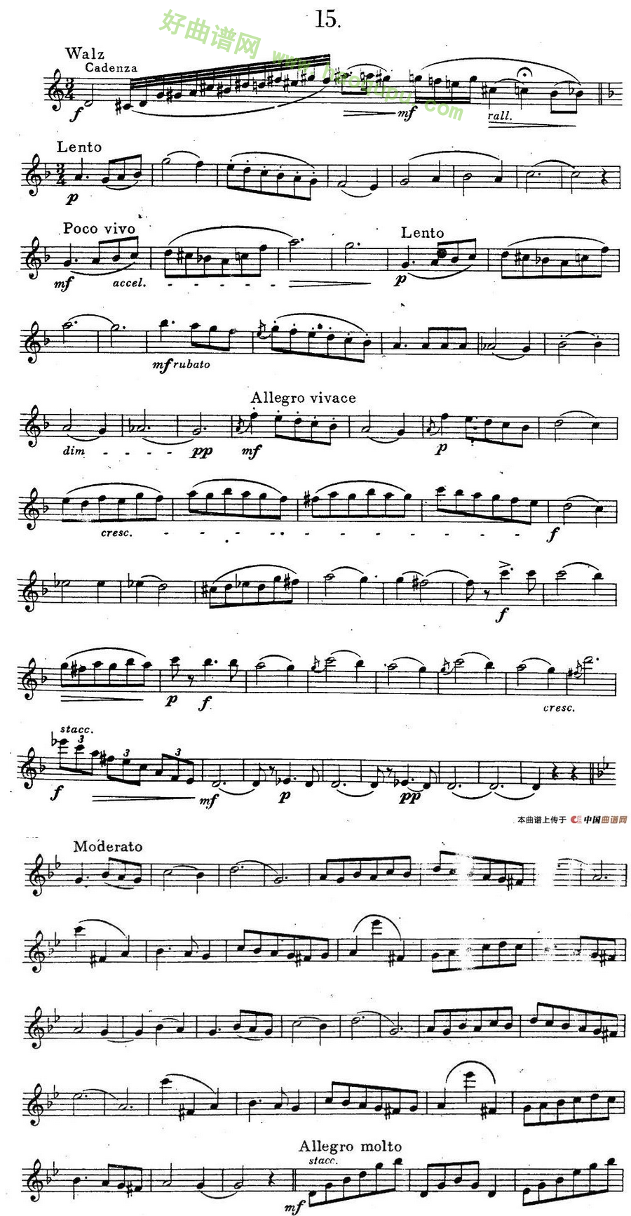 《奇特克萨克斯练习曲之15》萨克斯简谱第2张