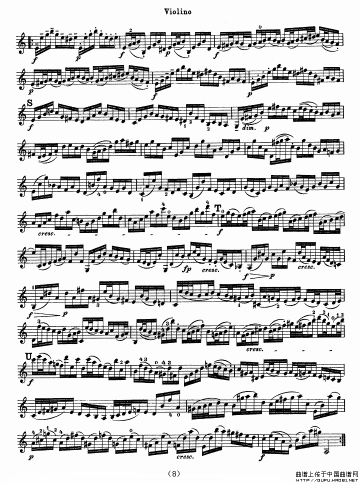 巴赫小提琴协奏曲（二）小提琴谱