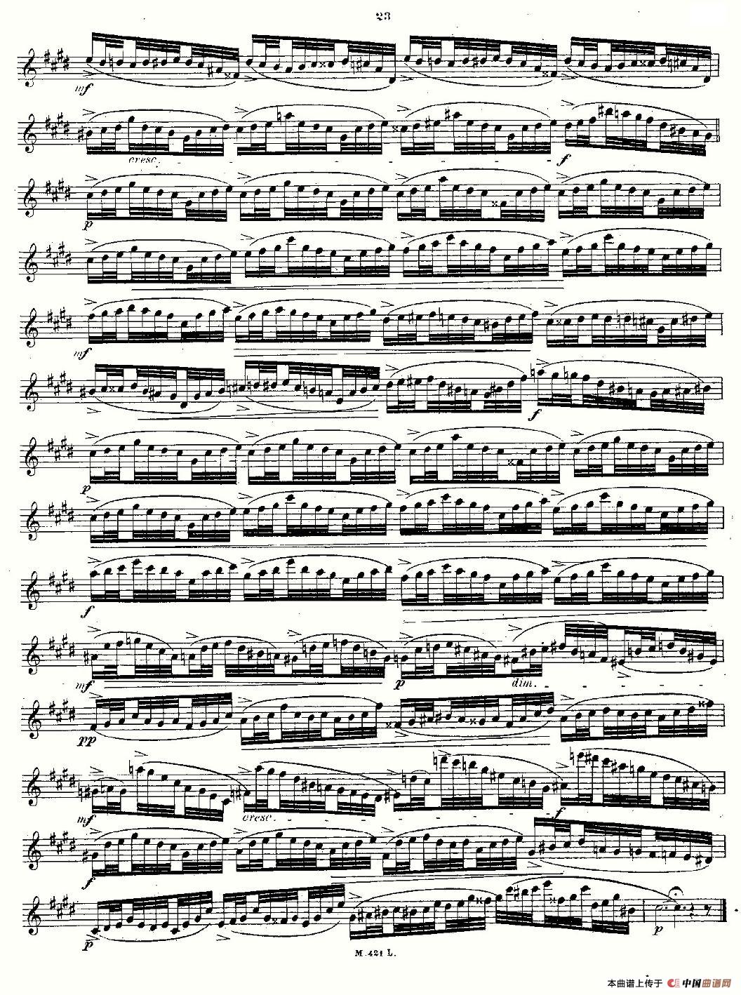 24首长笛练习曲 Op.15 之6—10