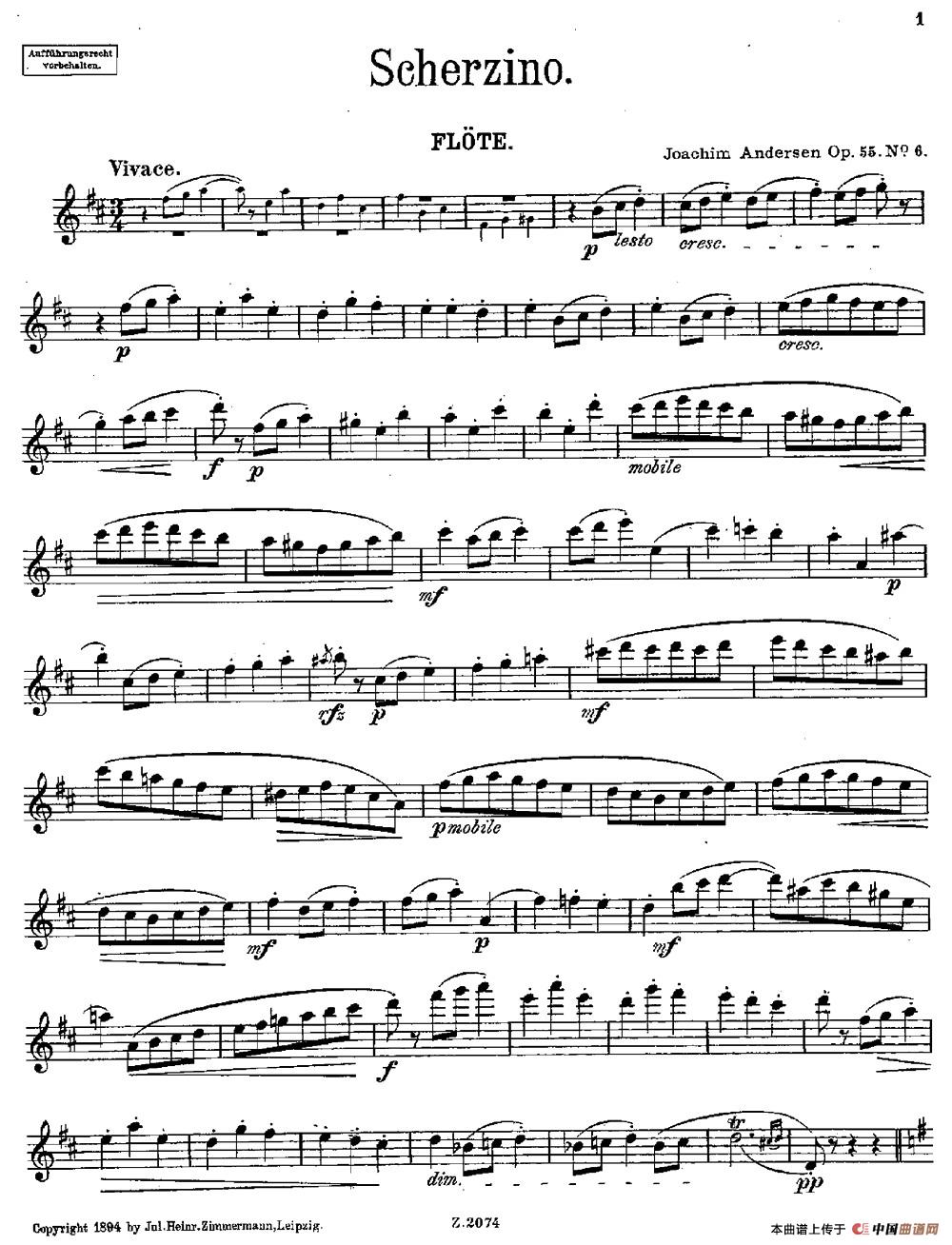 Scherzino（Op.55 No.6）