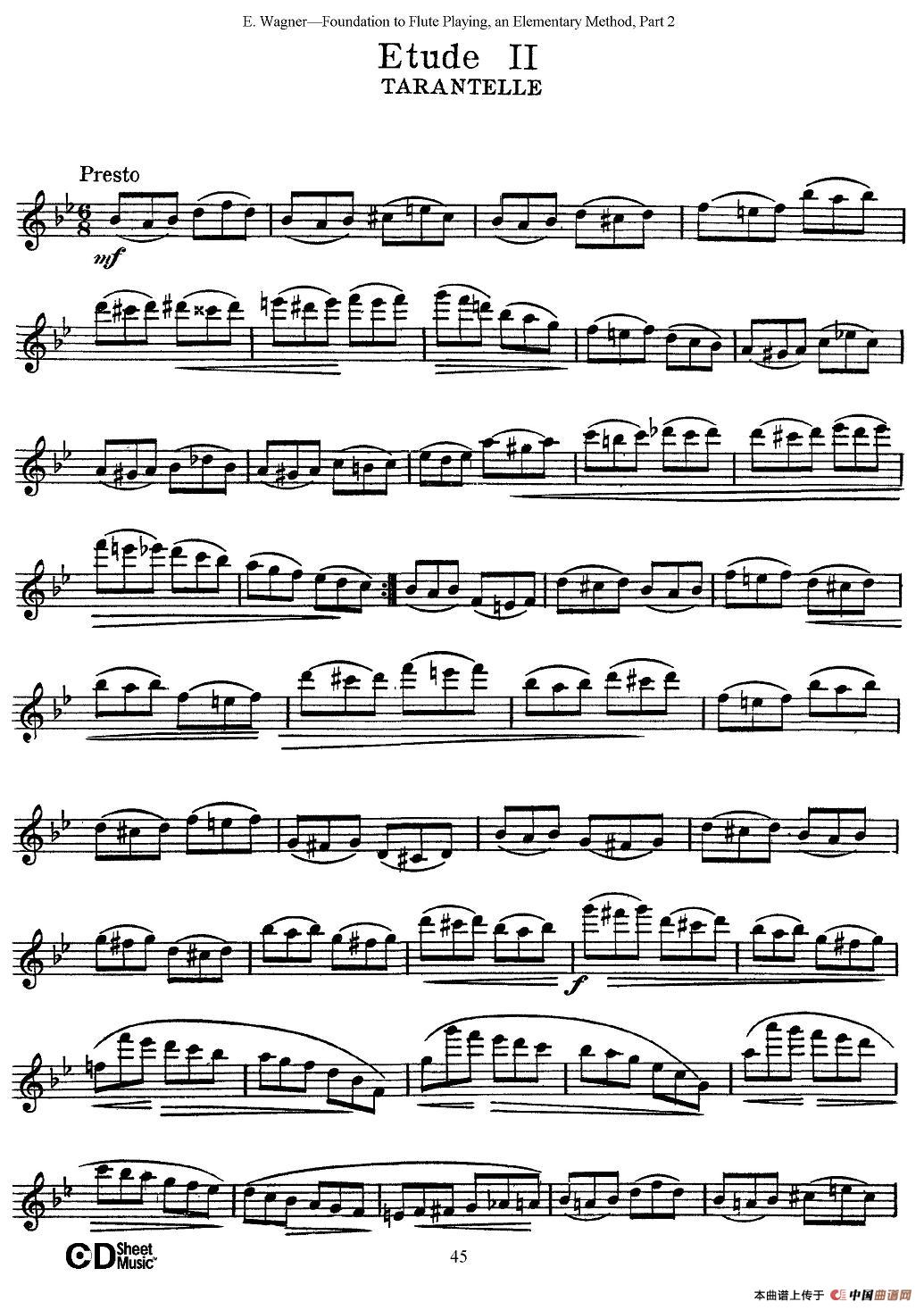 长笛演奏基础教程练习（Etude 2）