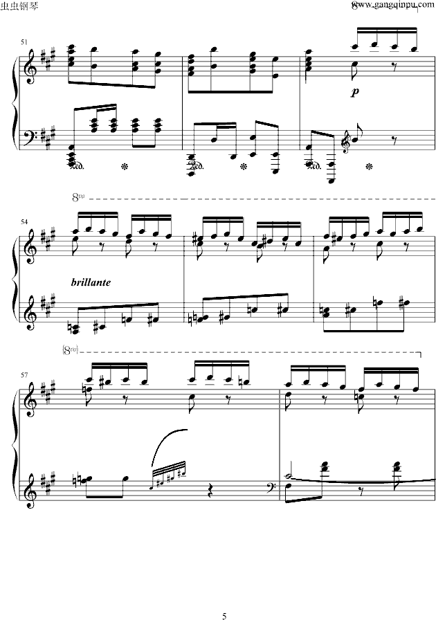 瓦洛多斯《土耳其进行曲》原版钢琴谱