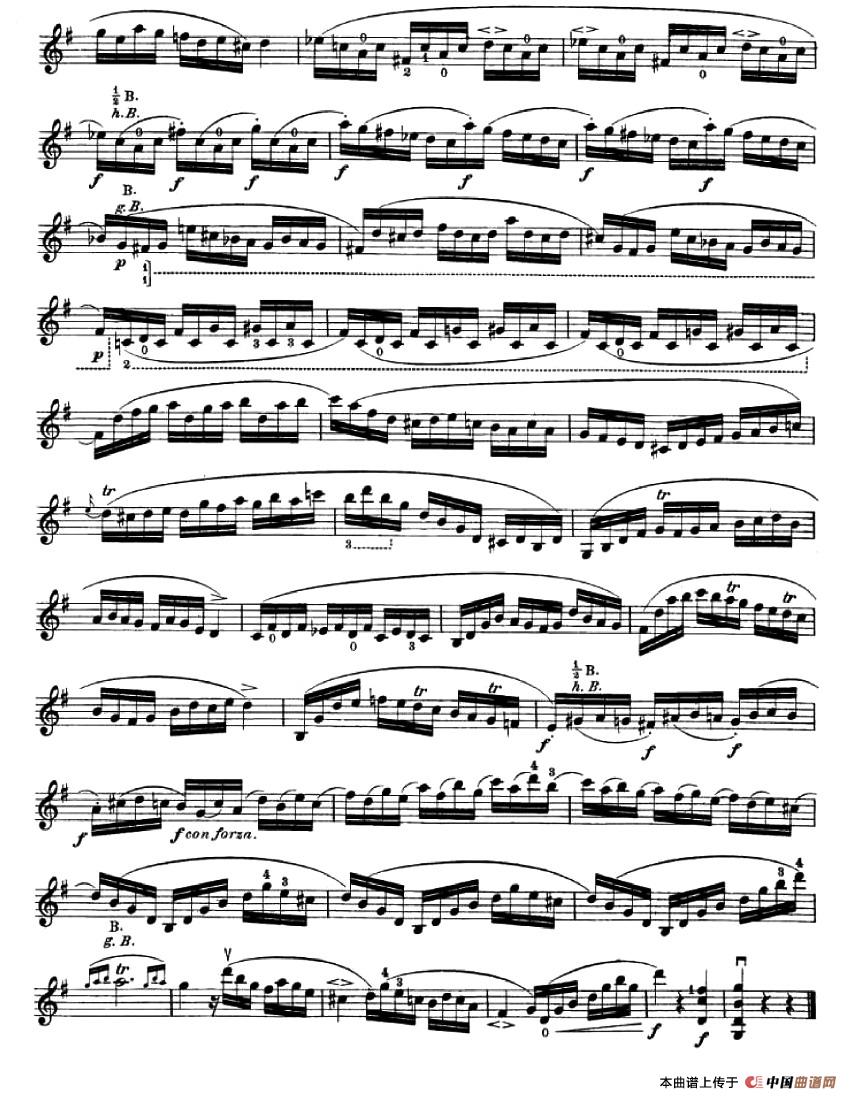 24首小提琴练习曲之3小提琴谱