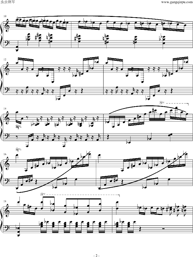 野蜂飞舞-爵士版钢琴谱