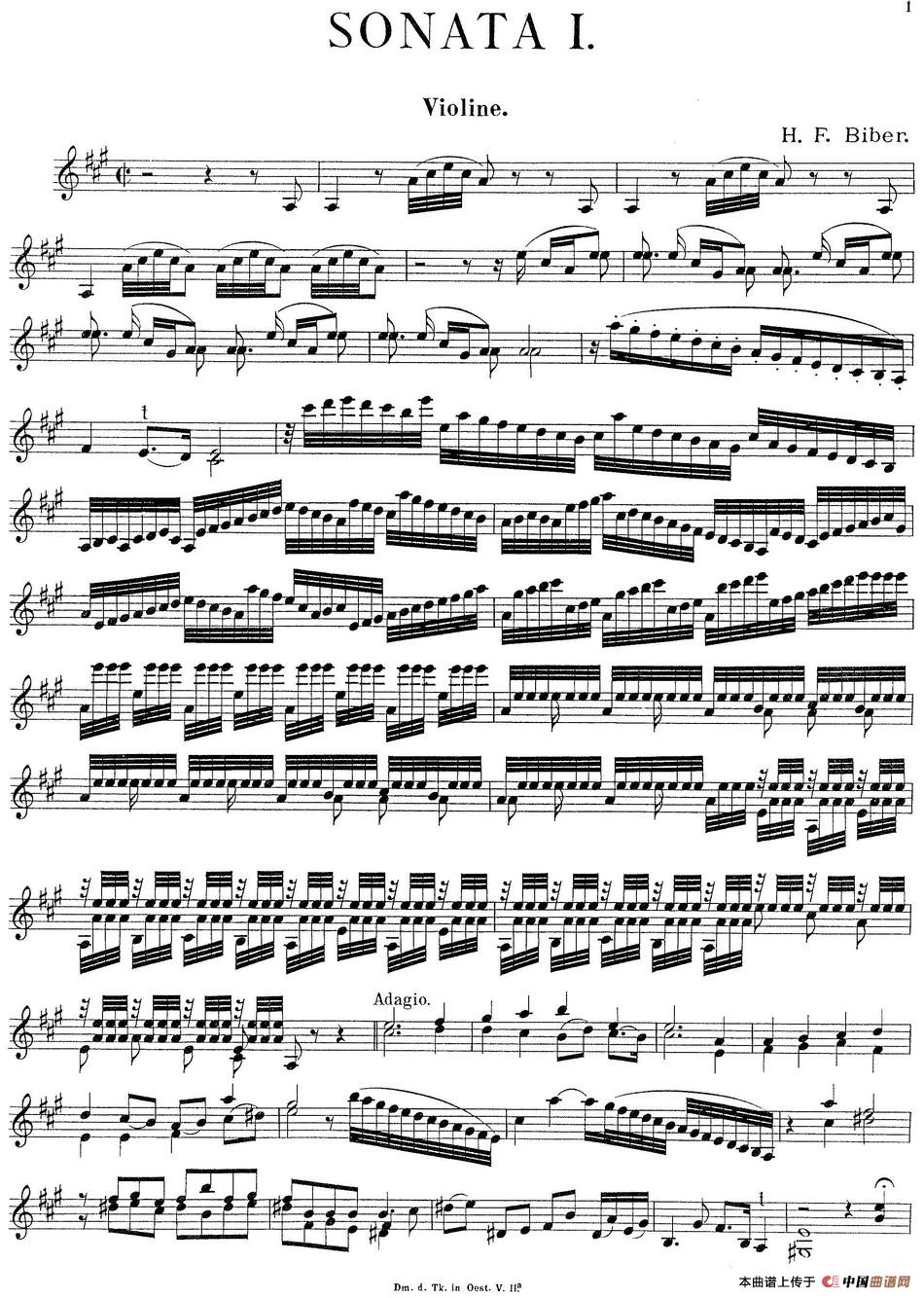 Biber Violin Sonata I