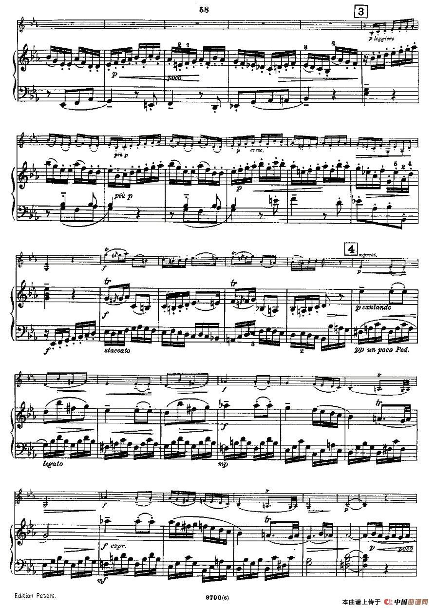 Violin Sonata No.5第五小提琴奏鸣曲小提琴谱