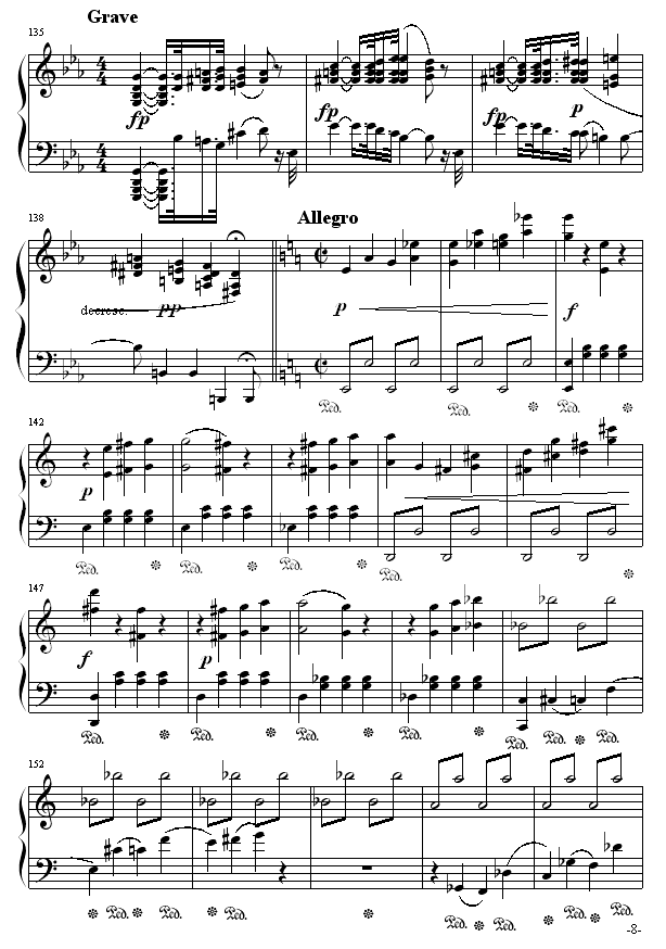 悲怆奏鸣曲第一乐章钢琴谱