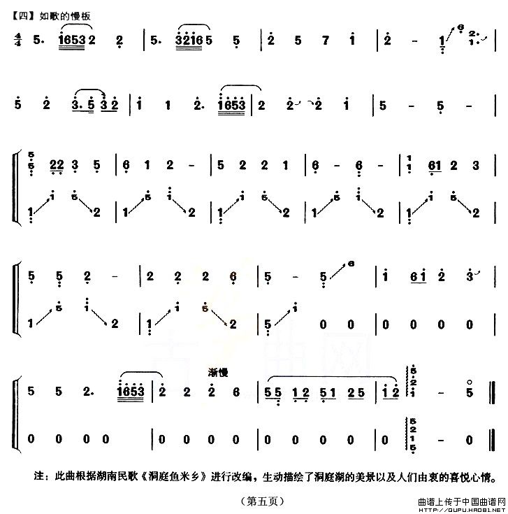 洞庭新歌（【上海筝会】考级五级曲目）