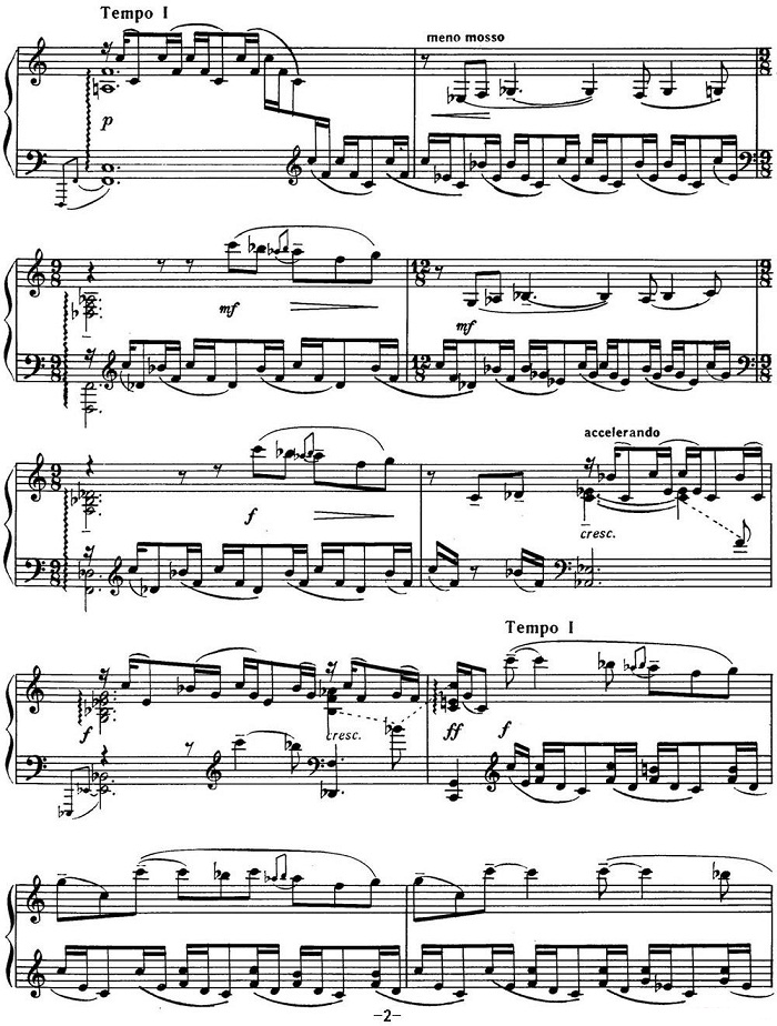 拉赫玛尼诺夫 音画练习曲2 Etudes tableaux Op.33 No.2
