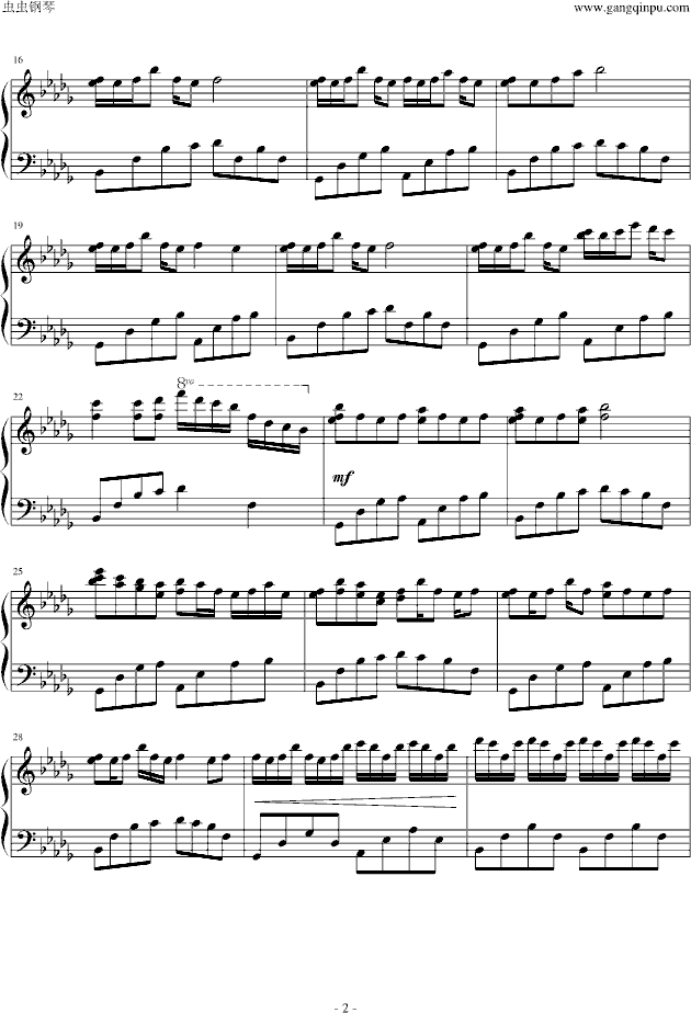 Luv letter（原版）钢琴谱