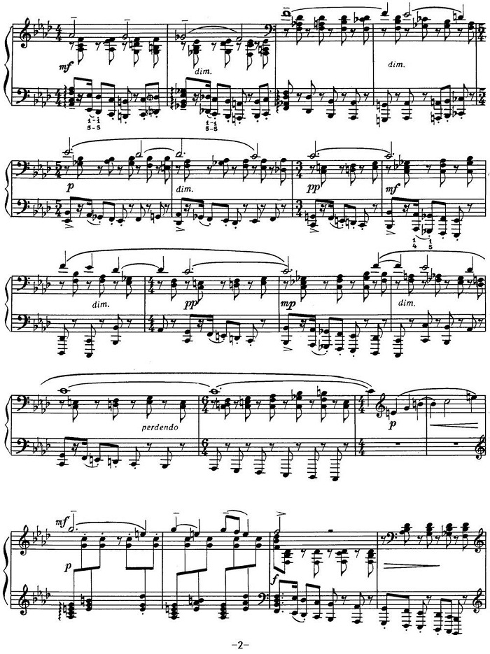 拉赫玛尼诺夫 音画练习曲1 Etudes tableaux Op.33 No.1