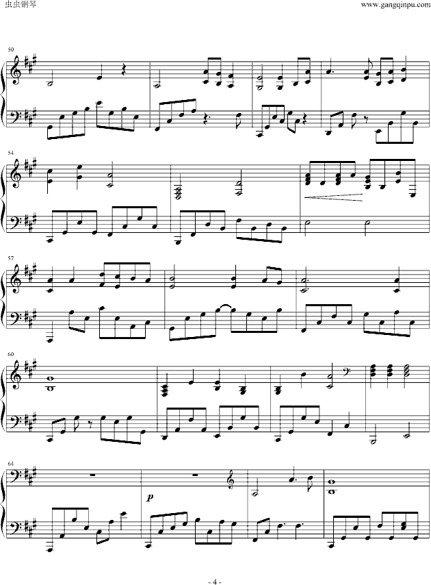 林俊杰《爱与希望》钢琴伴奏谱完美版Ver1.0钢琴谱