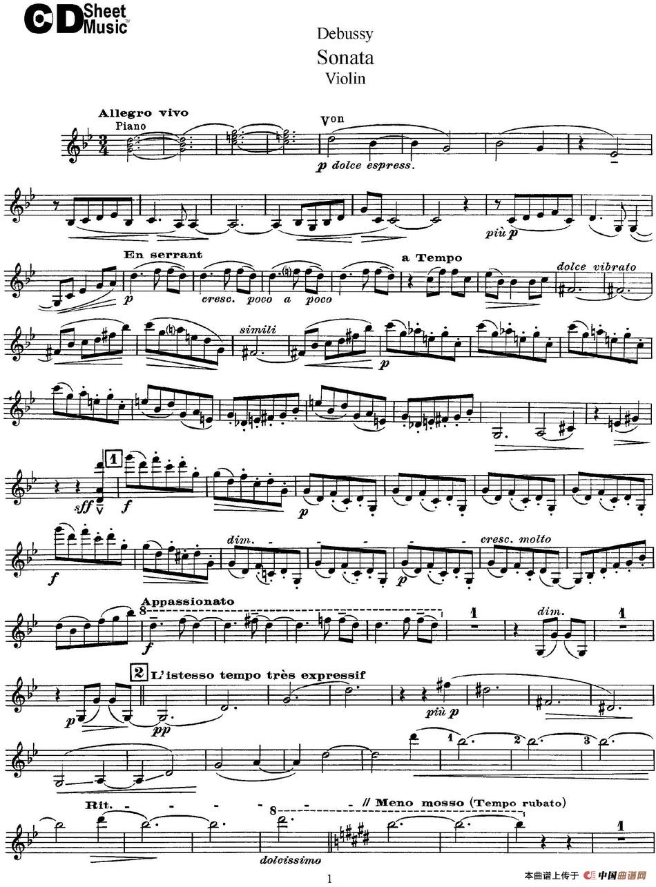 Debussy Sonata