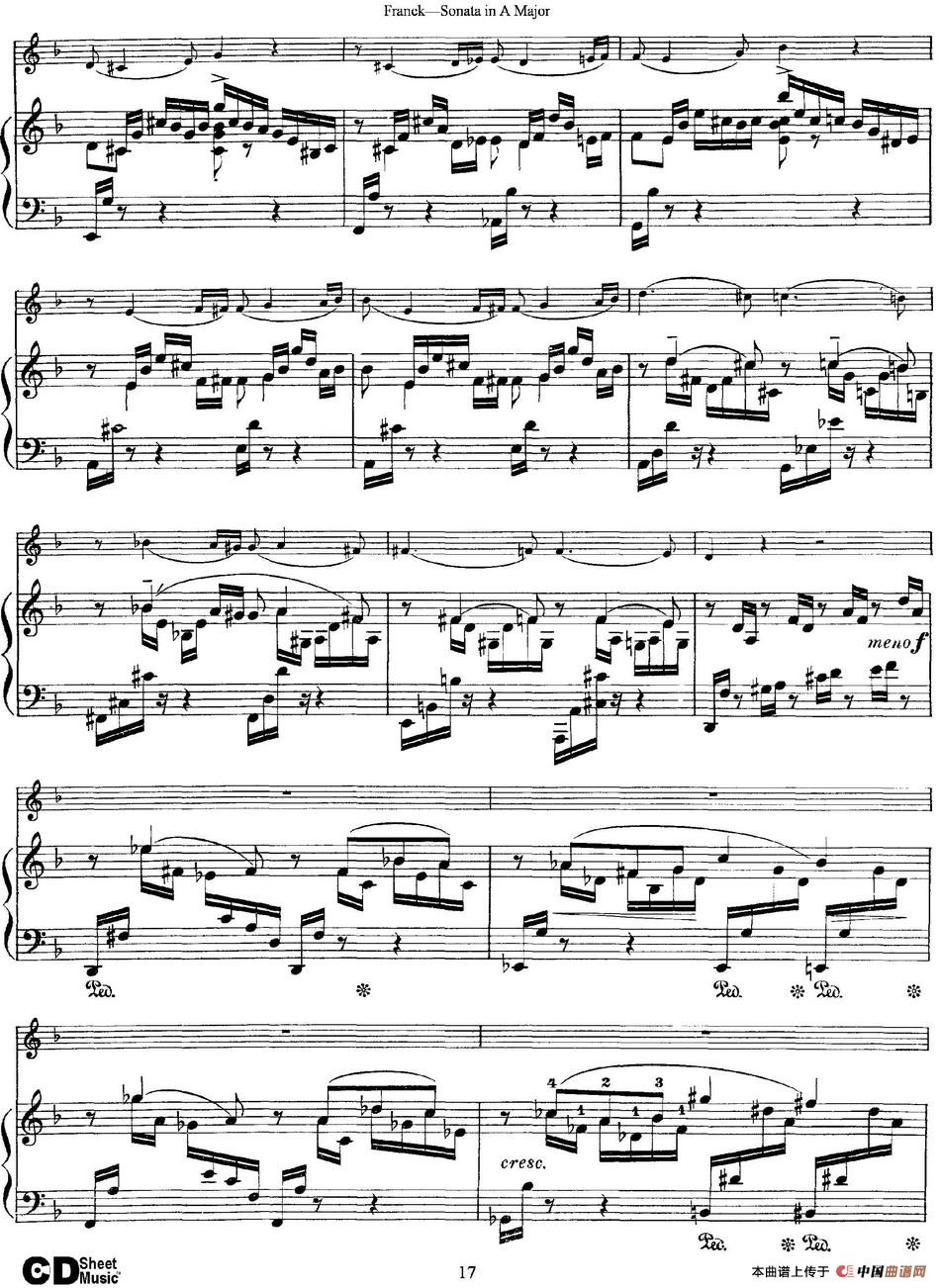 Franck Sonata in A Major（小提琴+钢琴伴奏）