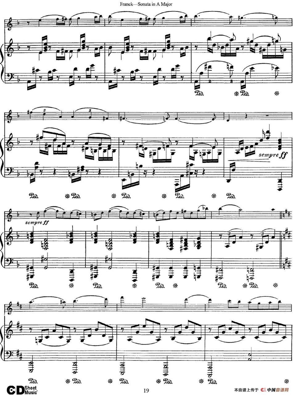Franck Sonata in A Major（小提琴+钢琴伴奏）