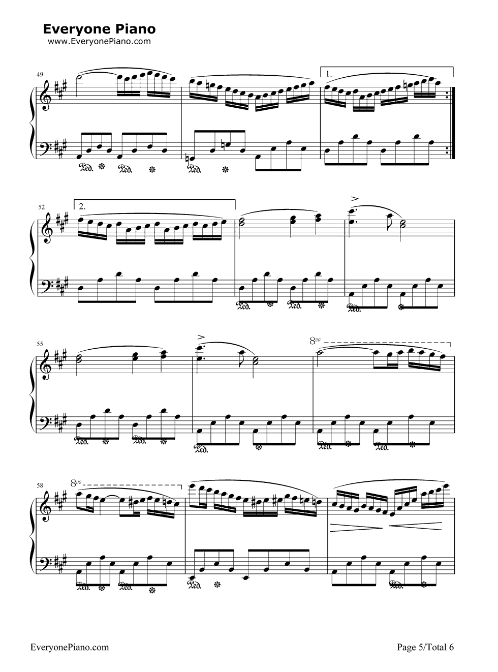 《西班牙舞曲》（肖斯塔科维奇） 钢琴谱第6张
