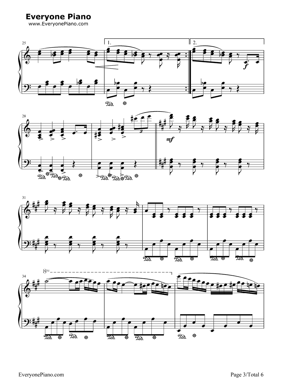 《西班牙舞曲》（肖斯塔科维奇） 钢琴谱第4张