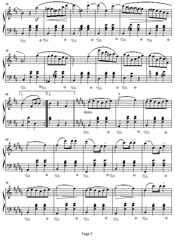 b小调圆舞曲Op.69 No.2钢琴谱