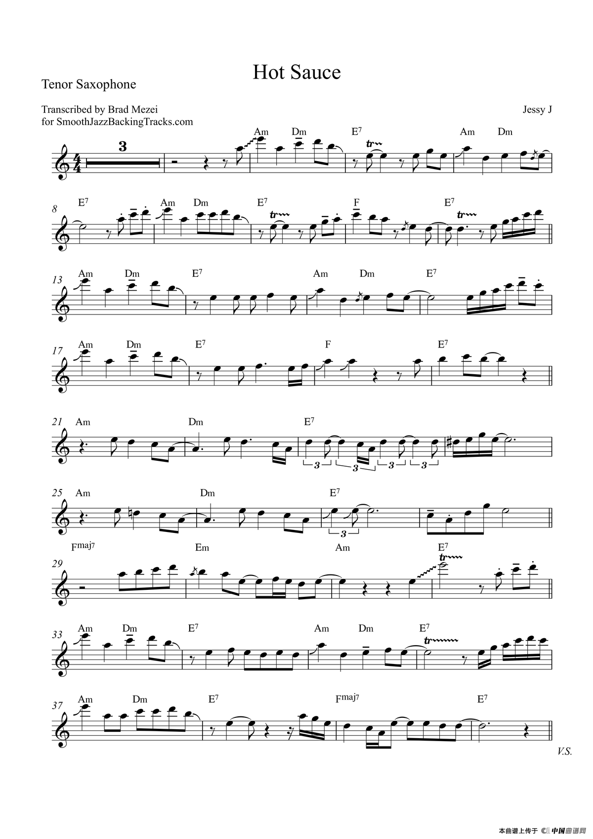 Hot Sauce（次中音萨克斯）