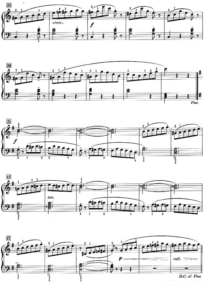 50首莱蒙钢琴练习曲 作品37（NO.11）