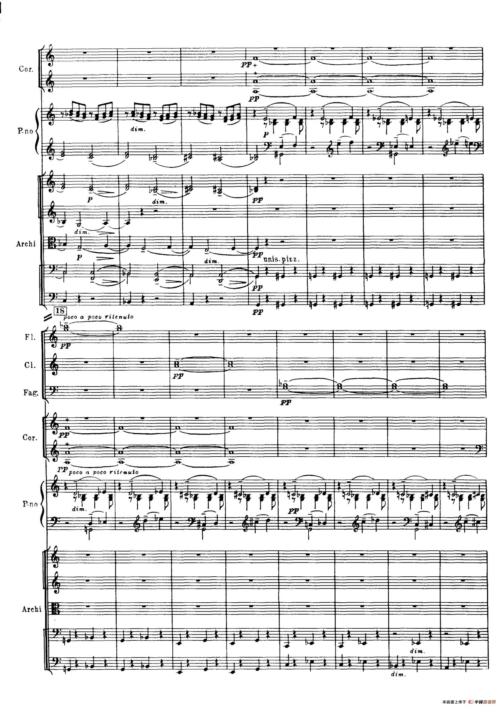 拉赫玛尼诺夫第三钢琴协奏曲总谱完整版（P21—