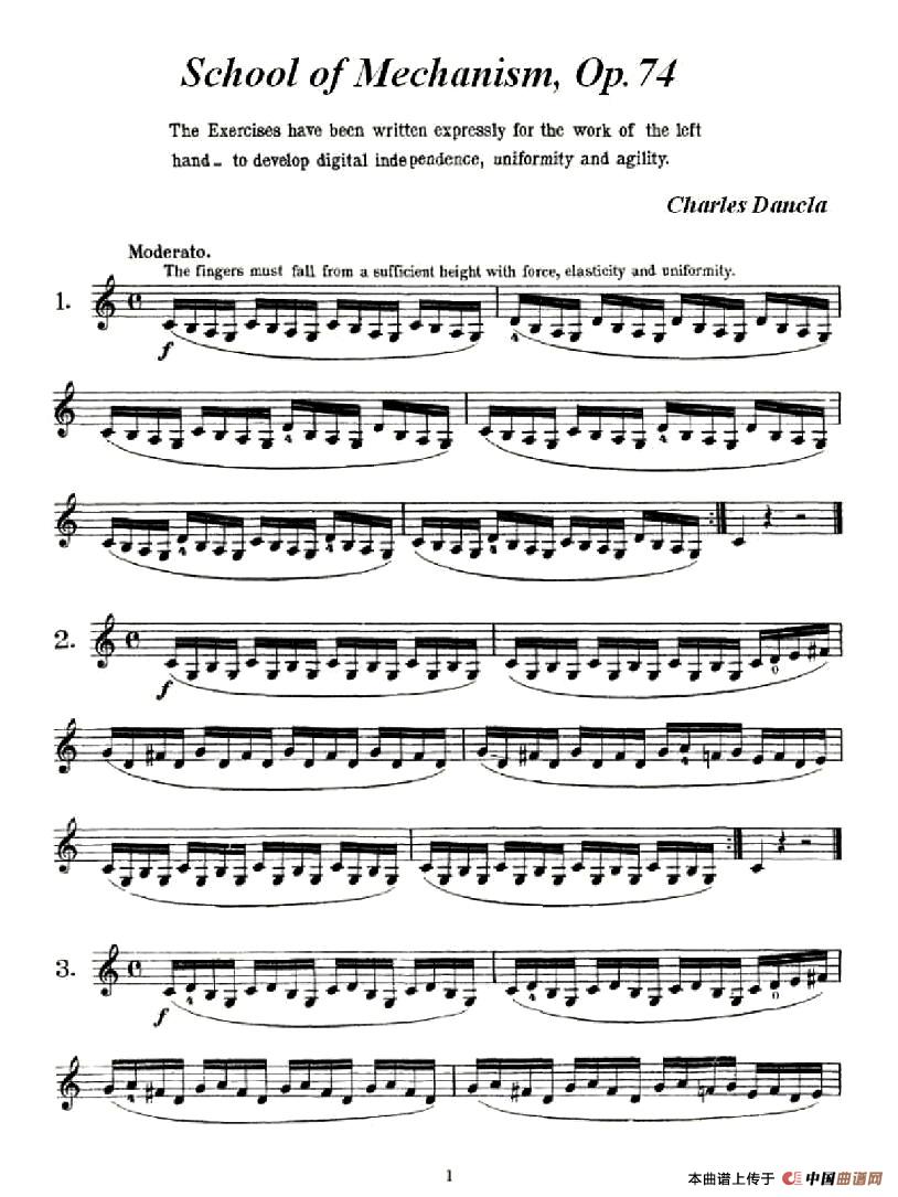 School of Mechanism,Op.74（小提琴技巧 作品.74）