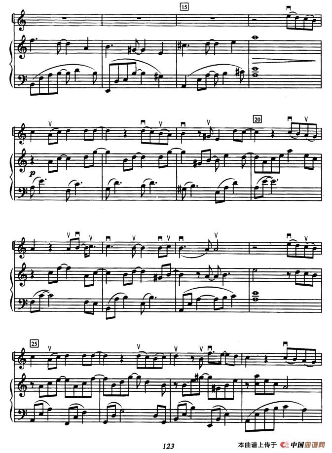 分手吧（选自《悲伤恋歌》）（小提琴+钢琴伴奏）小提琴谱