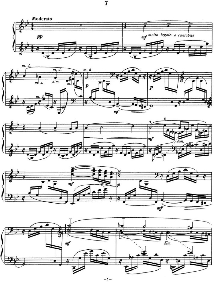 拉赫玛尼诺夫 音画练习曲7或8 Etudes tableaux Op.33 No.7