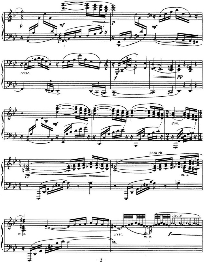 拉赫玛尼诺夫 音画练习曲7或8 Etudes tableaux Op.33 No.7