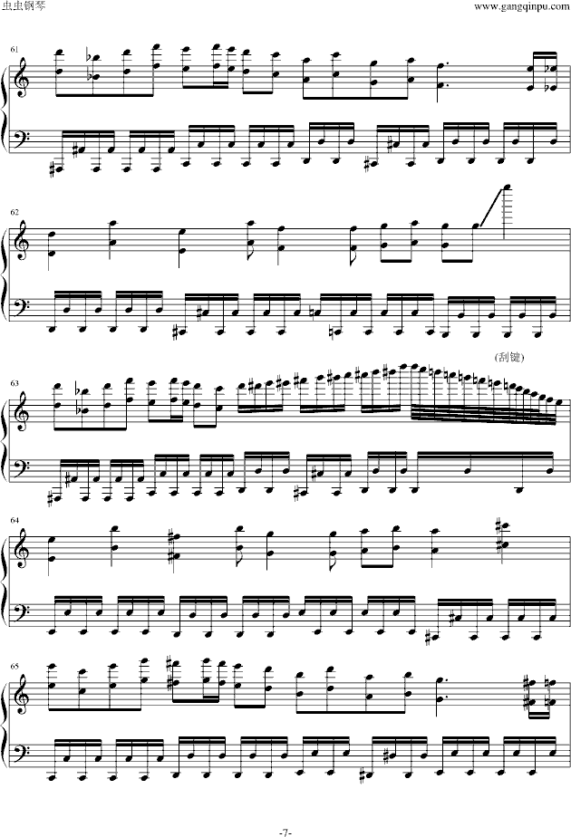 死亡华尔兹简单版（人类可以弹）钢琴谱