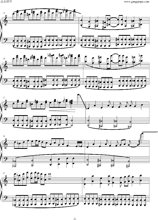 死亡华尔兹简单版（人类可以弹）钢琴谱