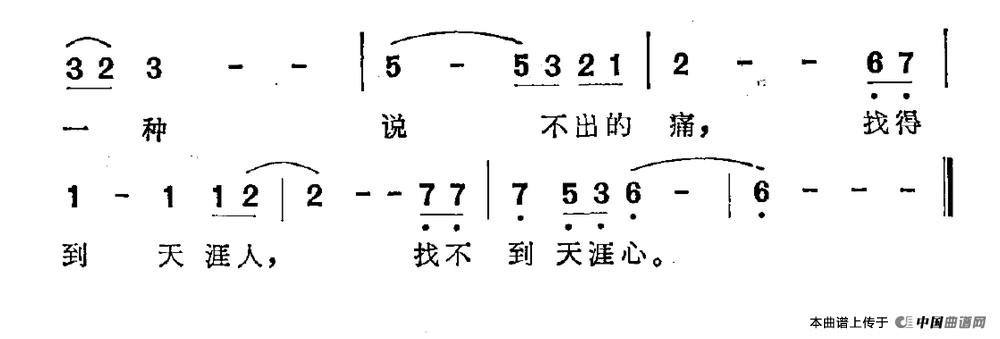 伤心是一种说不出的痛