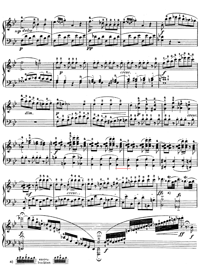 降B大调奏鸣曲 kv333钢琴谱