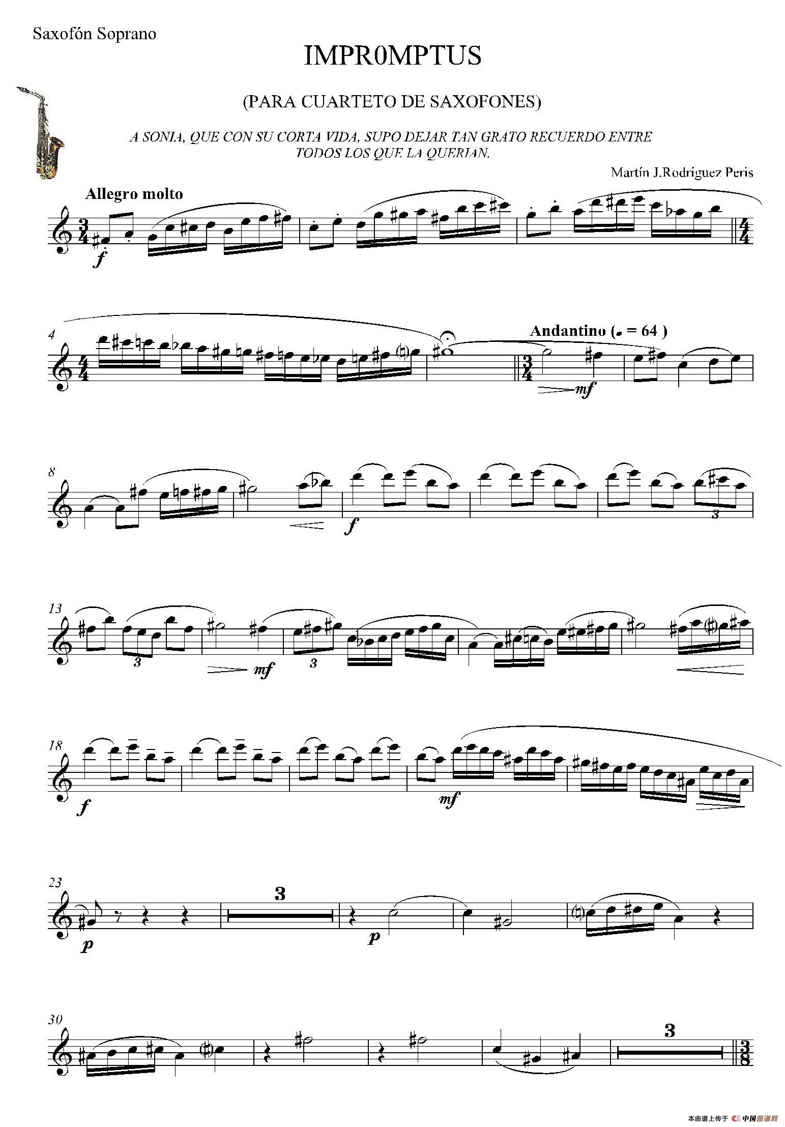 IMPROMTUS（高音萨克斯分谱））萨克斯谱