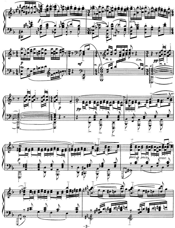 拉赫玛尼诺夫 音画练习曲4或5 Etudes tableaux Op.33 No.4