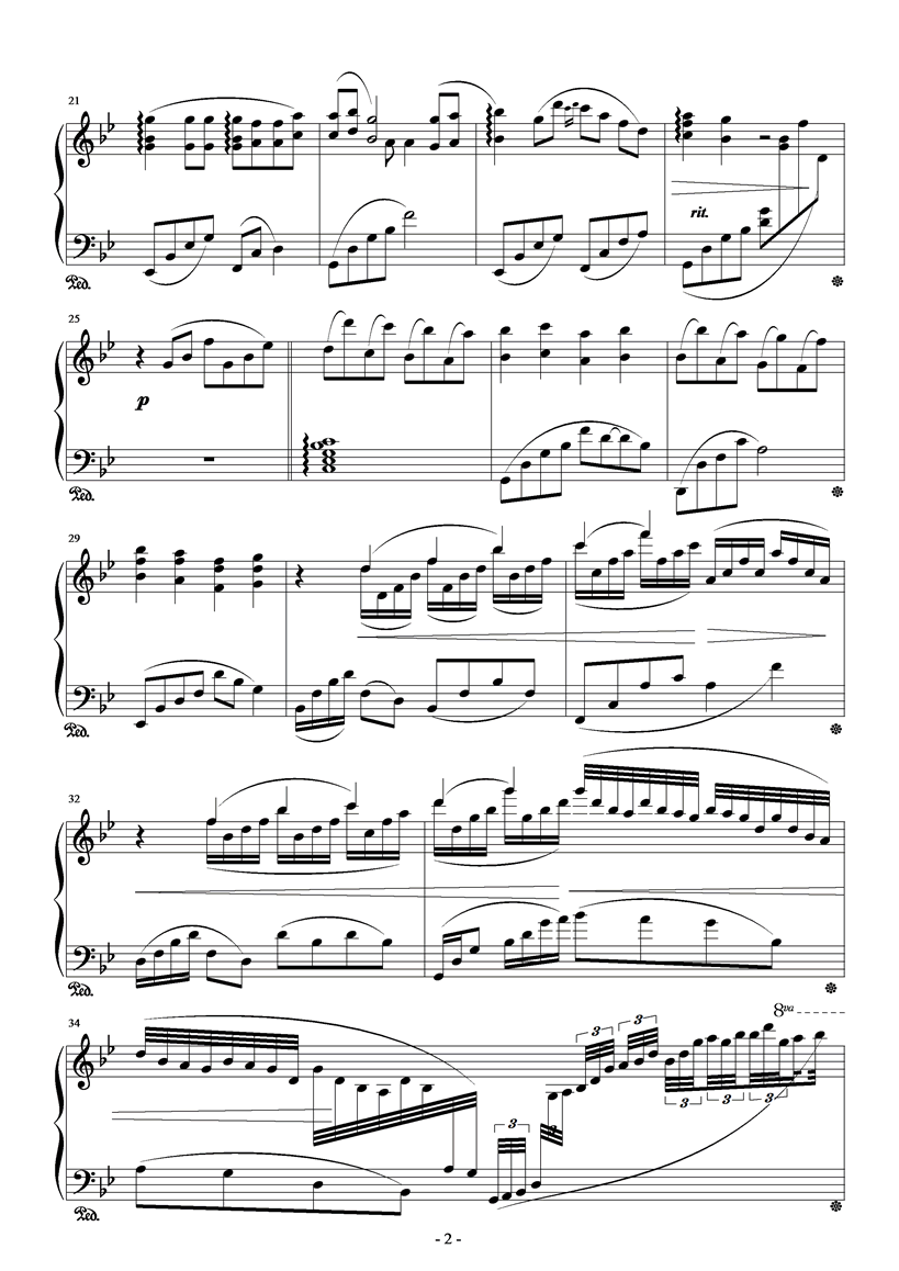 1945钢琴谱