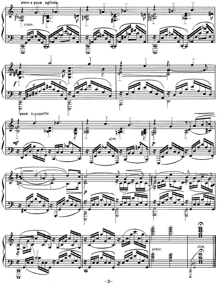 拉赫玛尼诺夫 音画练习曲3 Etudes tableaux Op.33 No.3