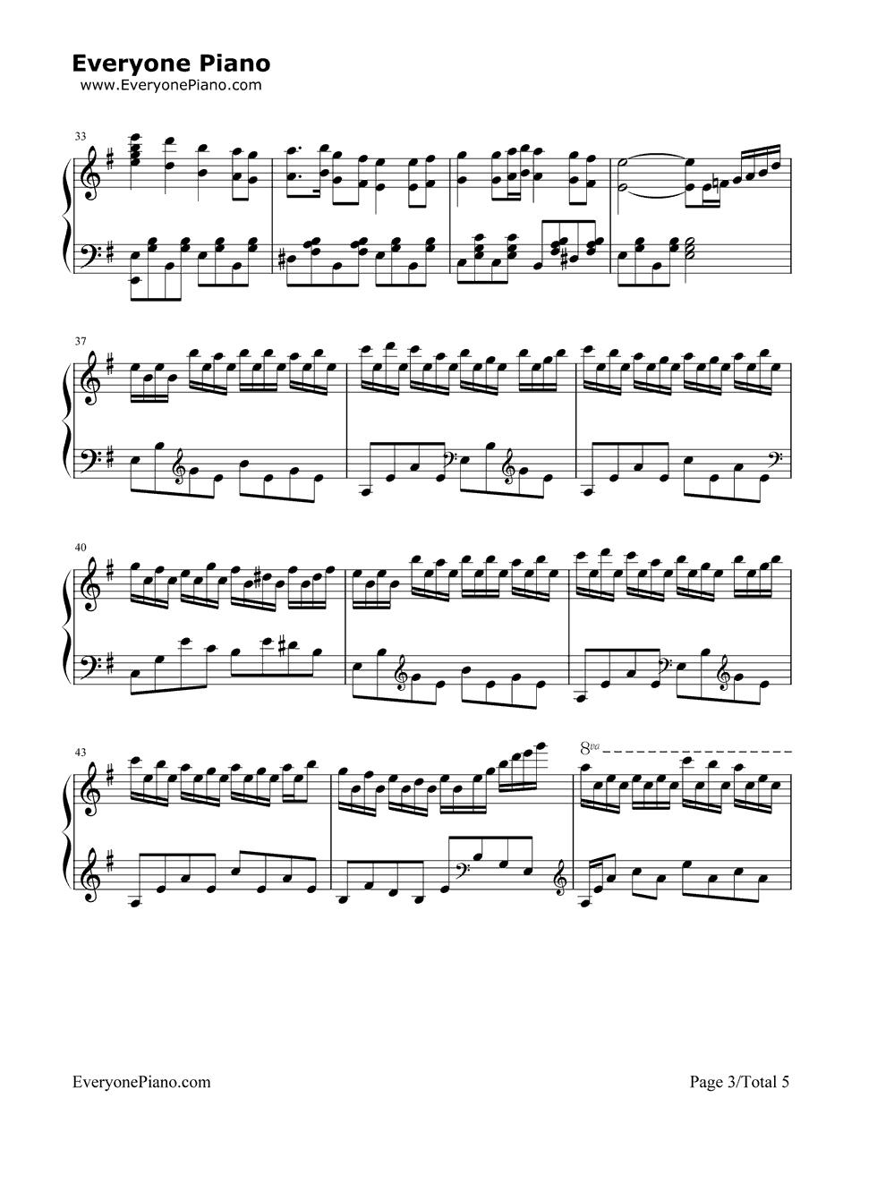 《水手》（郑智化演唱） 钢琴谱第4张