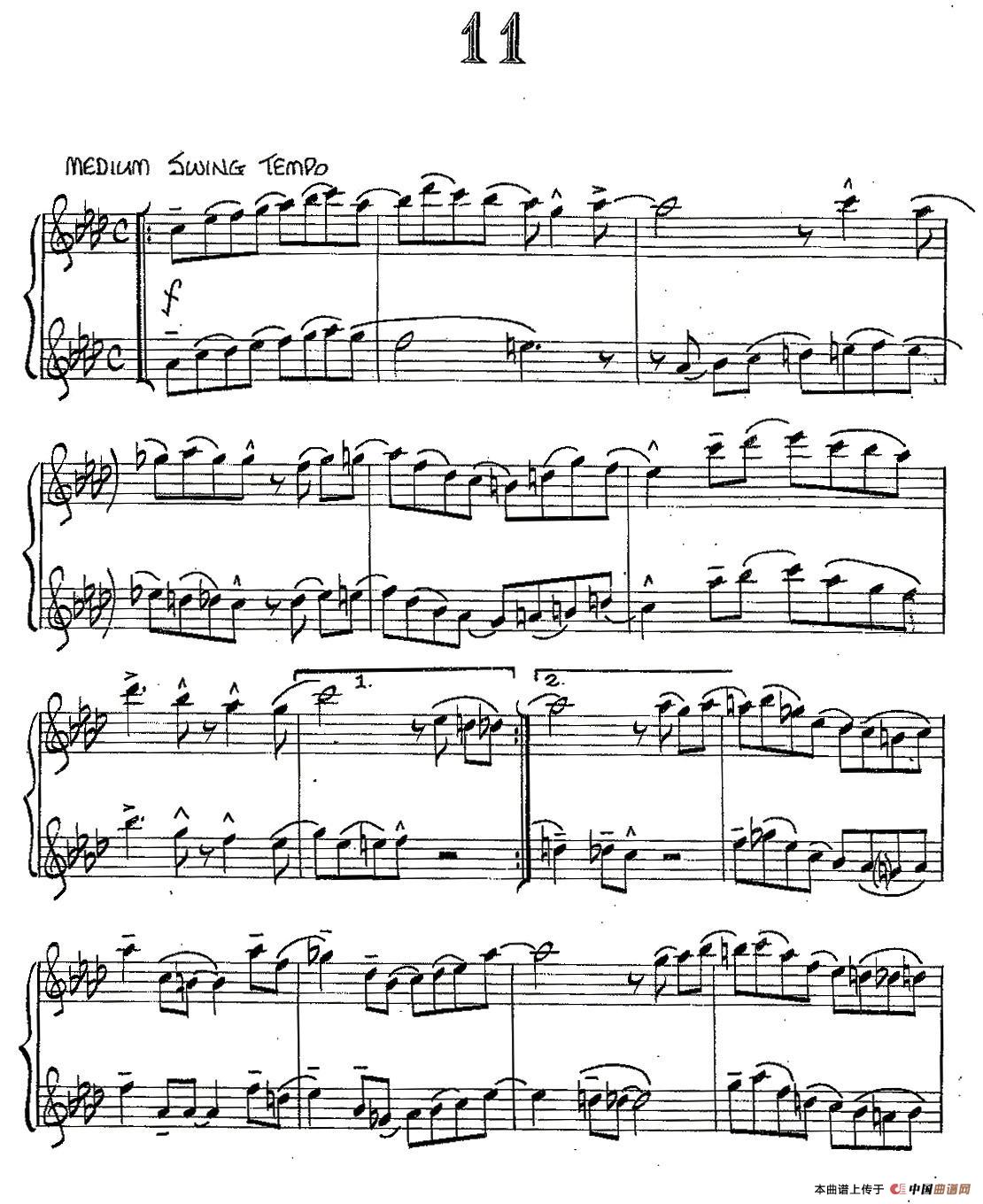 Jazz Conception For Saxophone Duets - 11（二重奏）