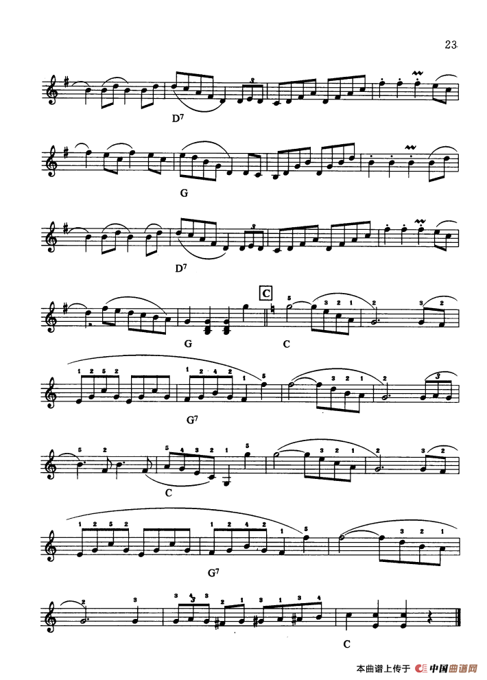 单簧管波尔卡电子琴谱