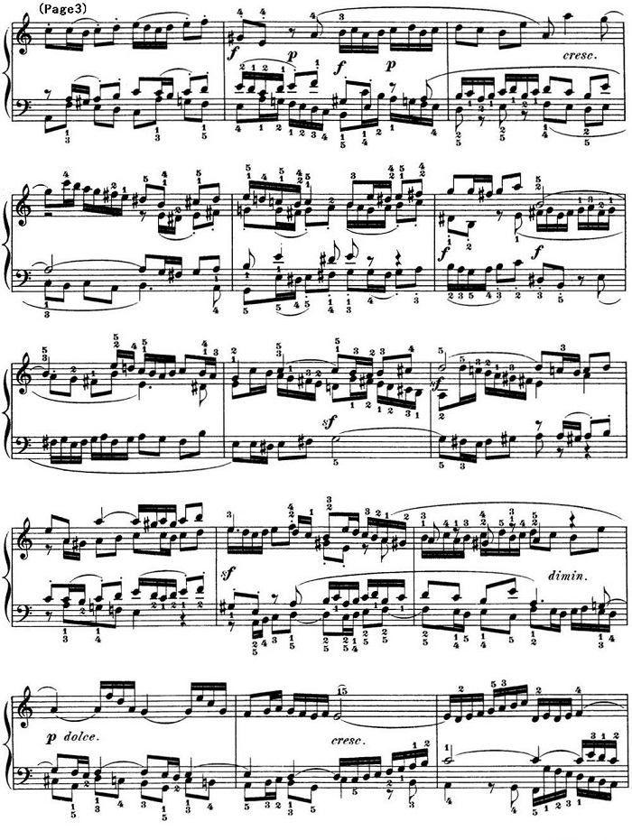 巴赫《平均律钢琴曲集·第一卷》之赋格曲（NO.20）
