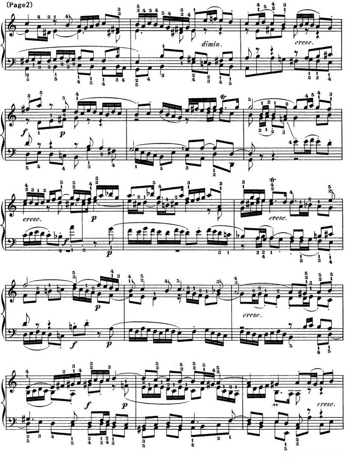 巴赫《平均律钢琴曲集·第一卷》之赋格曲（NO.20）