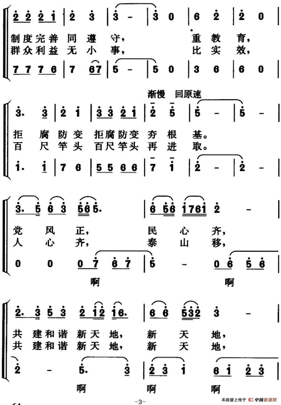 卫士情怀（领唱、合唱）合唱谱