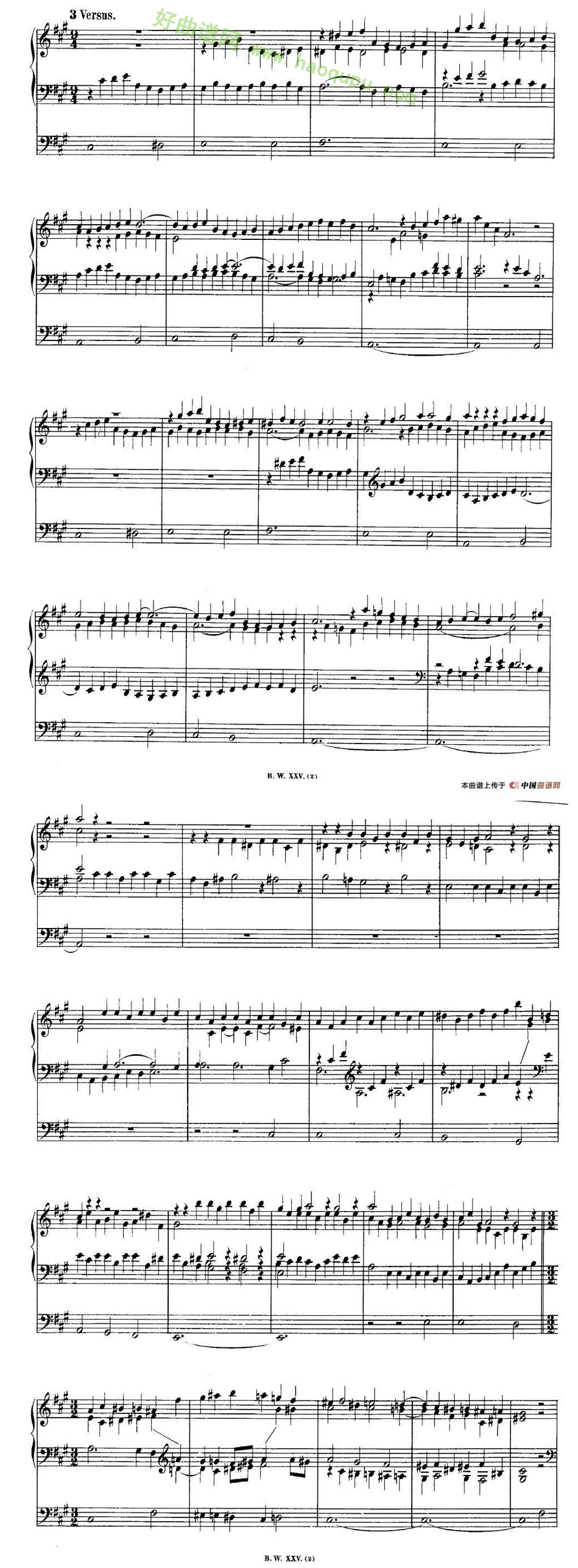 《巴赫18首赞美诗前奏曲》（6）电子琴简谱第4张