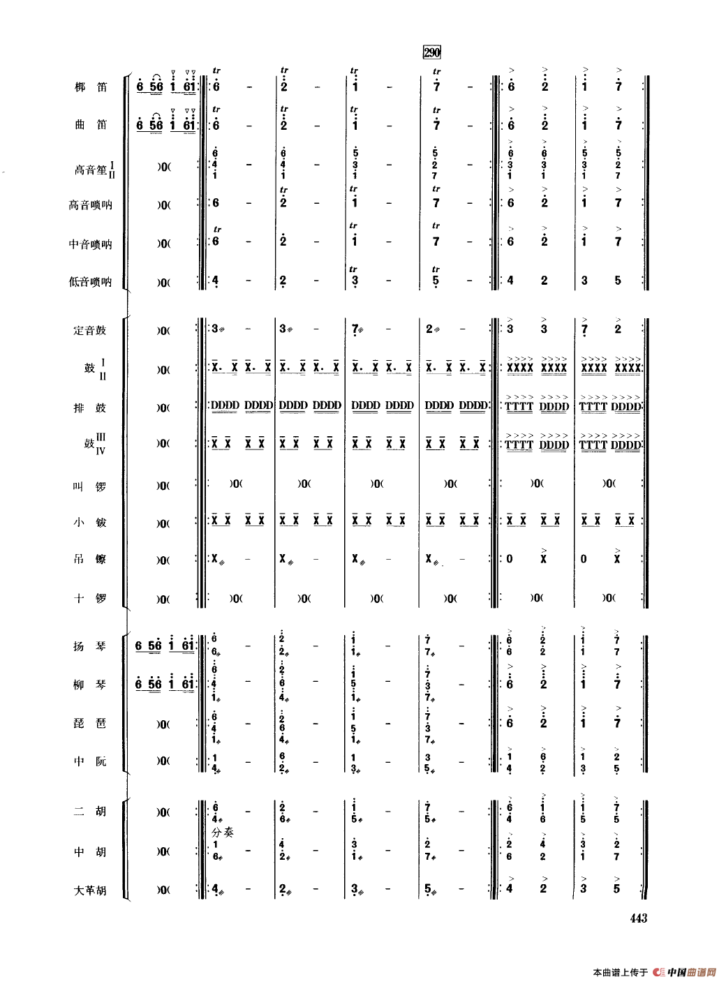 龙腾虎跃（民乐合奏总谱）