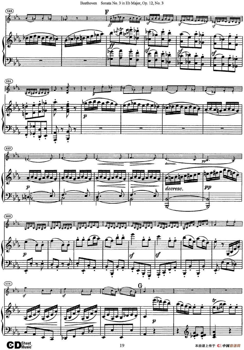 Violin Sonata No.3 in Eb Major Op.12 No.3（小提琴+钢琴伴