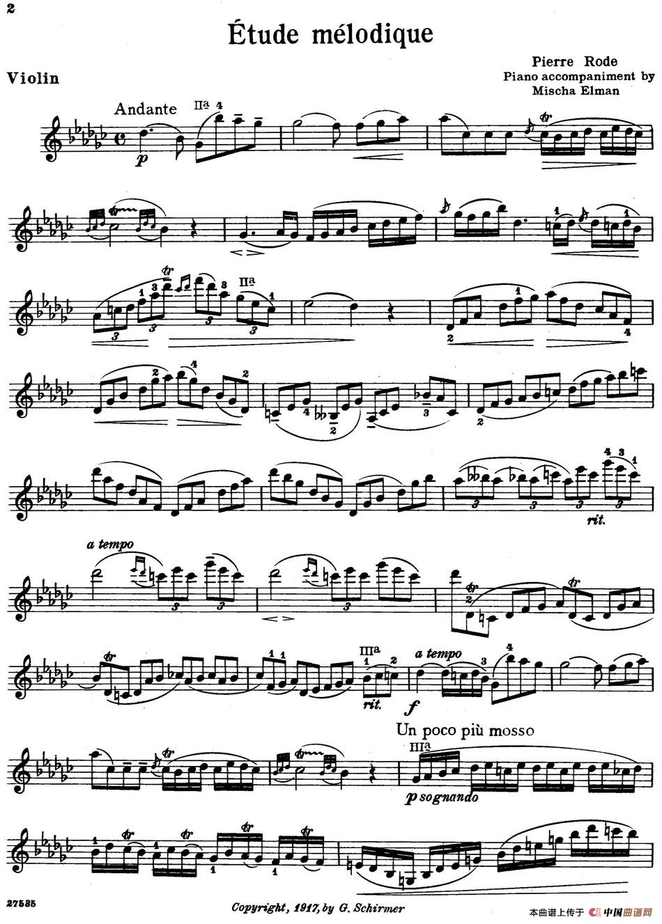 Etude melodique