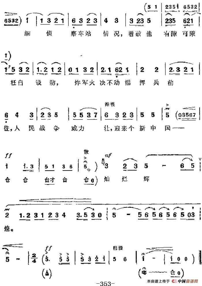 革命现代京剧《平原作战》主要唱段：毛主席的